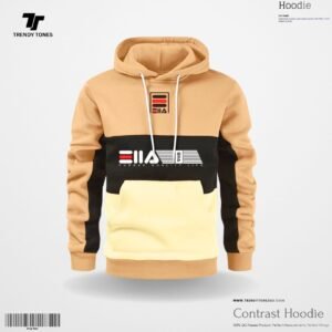 FILA Contrast Hoodie (MUSTARD)