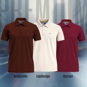 PK Polo combo (Deepcoffee-Lightbeige-Maroon)code-106