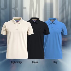 PK Polo combo (Lightbeige-Black-Sky)code104