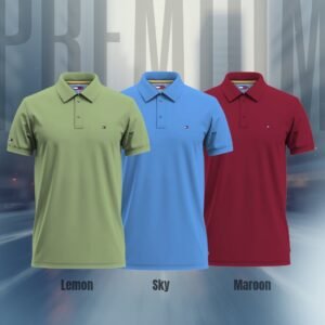 PK Polo combo (Lemon-Sky-Maroon)code-101